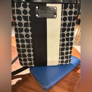 Kate Spade 2fer Black and Cream Crossbody Bag and Wallet!
